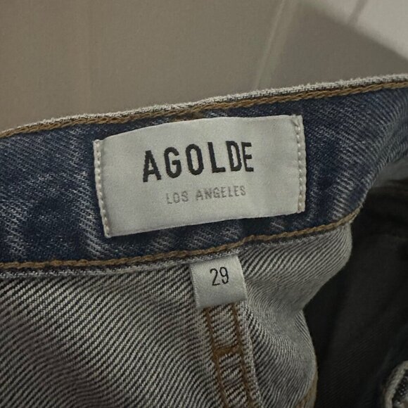 AGOLDE Cooper Cargo Jean in Regulation High Rise Straight Leg Blue Size 29 NEW - Picture 6 of 10